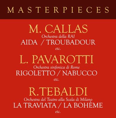 Pavarotti/Сallas/Tebaldi Masterpieces With Pavarotti (4CD)