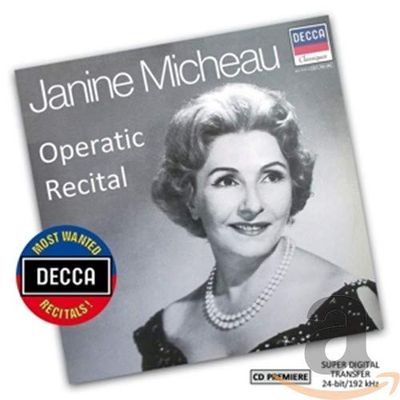 Micheau, Janine Operatic Recital  (CD)