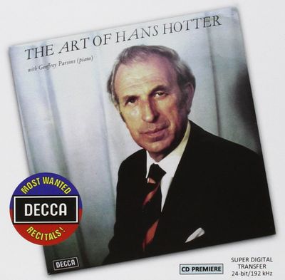 Hotter, Hans The Art  (CD)