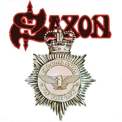 SAXON Strong Arm Of The Law (White / Red & Black Splatter) (Винил)