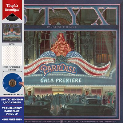 STYX PARADISE THEATRE (BLUE VINYL) (Винил)